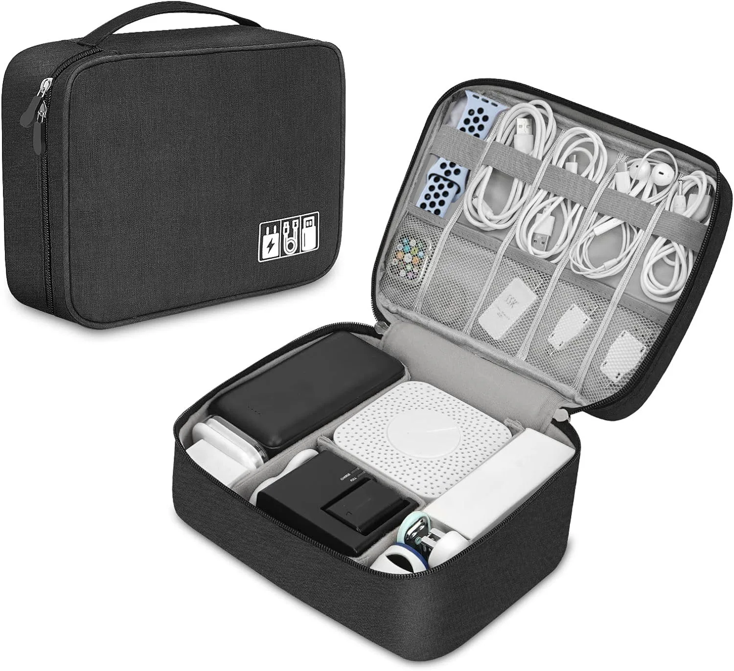 Tech Accessories Storage - Estojo organizador de tecnologia portátil para