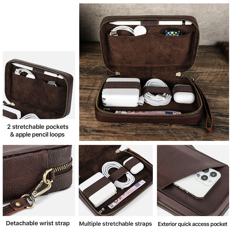 Bolsa Organizadora de Couro Ge - Tech Accessories Case avaliação e preço