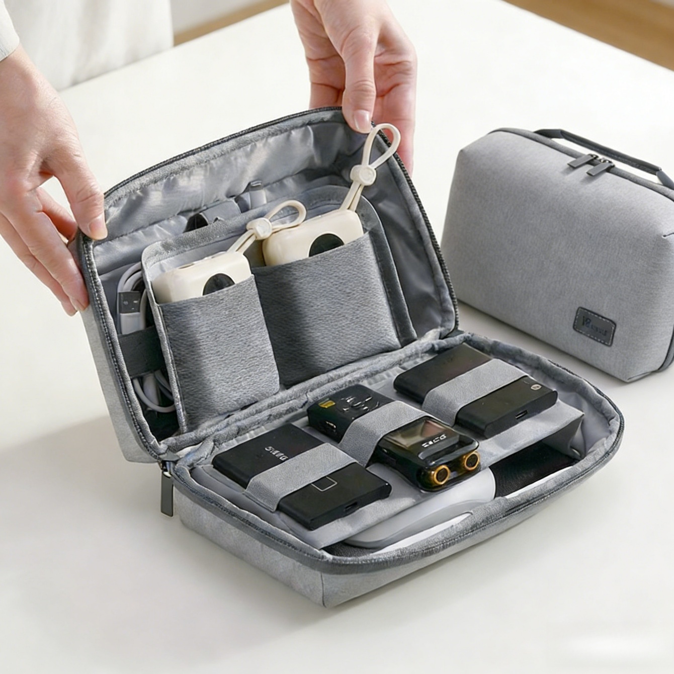 1pc organizador de eletrônicos - Tech Accessories Travel Organizer Pouch avaliação e preço