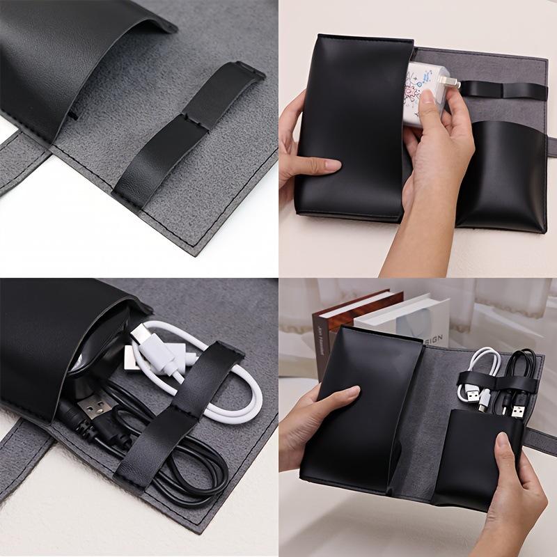 1pc couro do plutônio multi-co - Tech Accessories Storage avaliação e preço