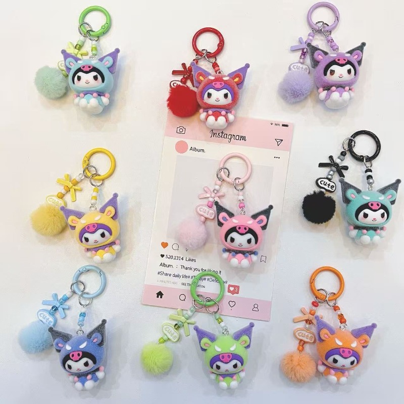 Chaveiro de Resina Kuromi Fash - Kawaii Tech Accessories avaliação e preço