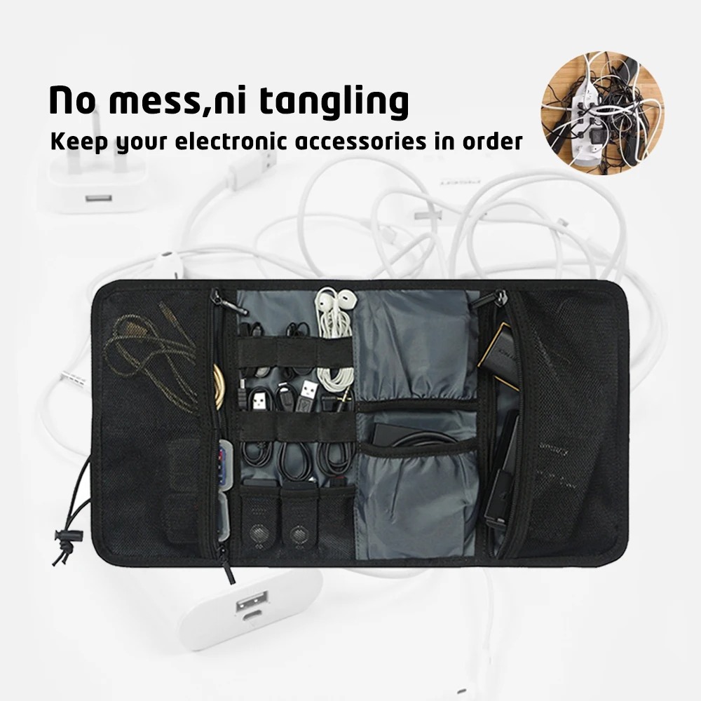 Bolsa de cabo organizadora ele - Tech Accessories Travel Organizer Pouch avaliação e preço